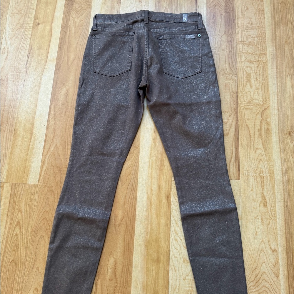 7 for All mankind Shimmer Skinny Jean size 29 dressy fancy & fun